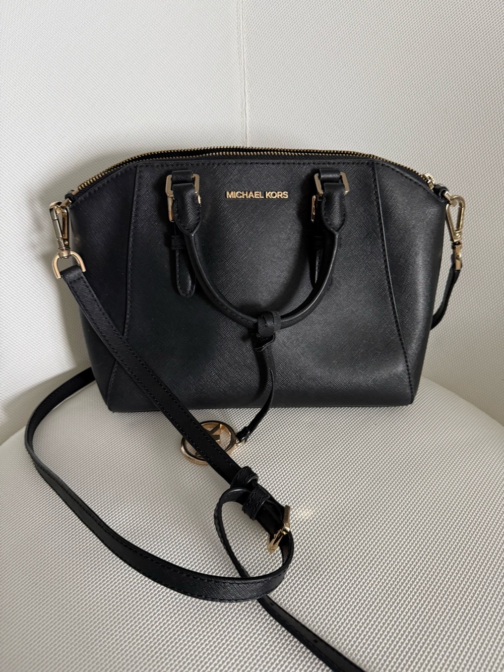 Michael Kors Black Leather Purse